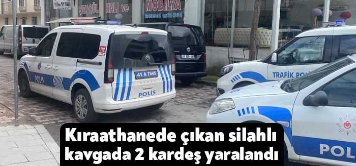 Kocaeli’nin Darıca ilçesinde bir kıraathanede çıkan silahlı kavgada 2 kardeş