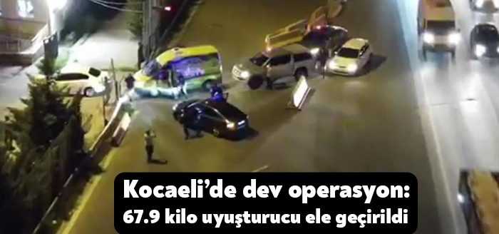 Kocaeli’de narkotik köpeği Talisca ile minibüste yapılan aramada soğutma bölümüne
