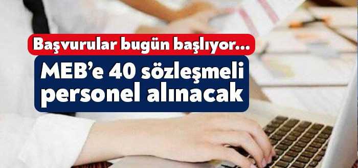 Milli Eğitim Bakanlığı (MEB), merkez teşkilatı birimlerinde 40 sözleşmeli personel