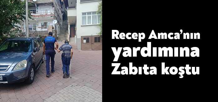 Büyükşehir Zabıta ekipleri, Cumhuriyet Bulvarı üzerinde yürümekte zorluk yaşadığını gördükleri