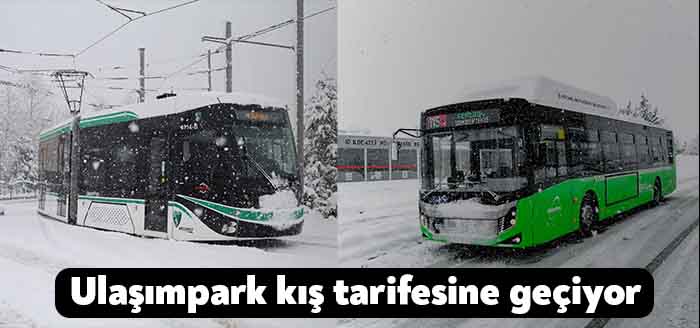 UlaşımPark, 12 Eylül 2022 Pazartesi itibarıyla otobüs ve tramvaylarda kış