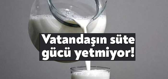 Sütte raf fiyatları pandemi dönemine göre yüzde 170’lik zamları görürken,