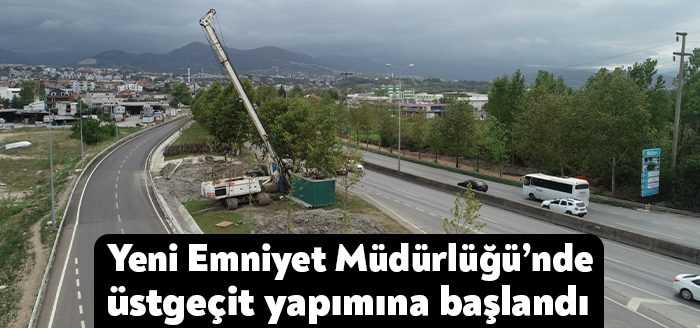 Büyükşehir Belediyesi tarafından, yeni emniyet binası için D-130 Karayolu üzerine
