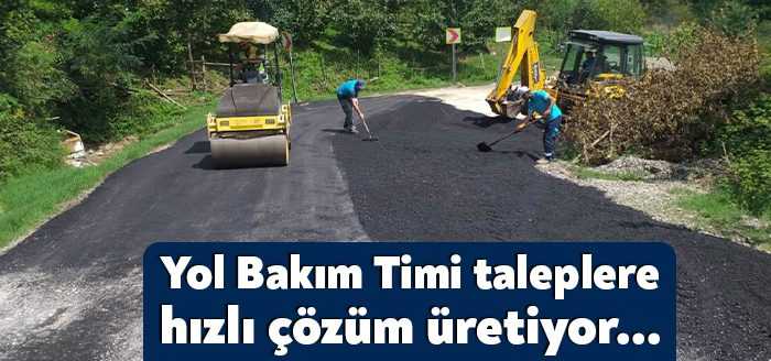 Büyükşehir Yol Bakım Timi kentin her noktasında üstyapı konusunda vatandaşlardan