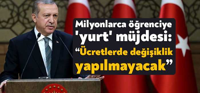 Milyonlarca öğrenciye müjdeli bir haber veren Cumhurbaşkanı Recep Tayyip Erdoğan,