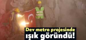 Kocaeli’de dev metro projesinin tünelinde ışık gözüktü