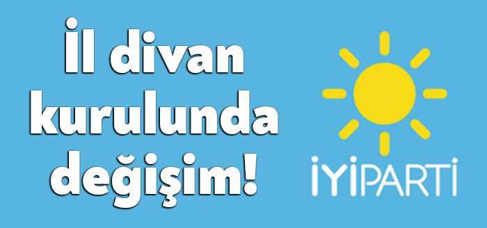 İYİ Parti Kocaeli İl Başkanı Şanbaz Yıldız divan kurulunda bir