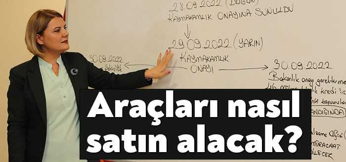 İzmit Belediye Başkanı Fatma Kaplan Hürriyet, hizmet araçlarının satın alınması