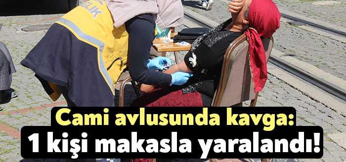 Kocaeli'nin İzmit ilçesinde husumetli oldukları öğrenilen iki grup cami avlusunda