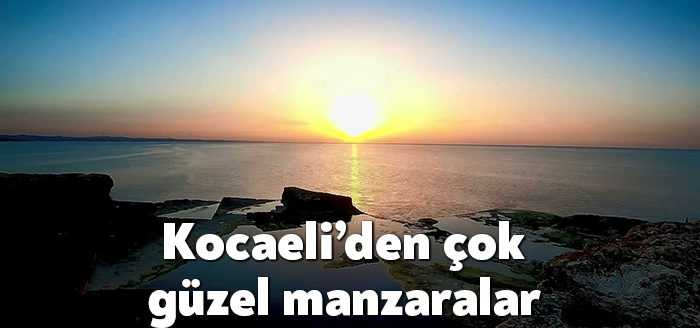 Maviyi ve yeşili bir arada barındıran Kocaeli’nin havadan manzarası görenleri