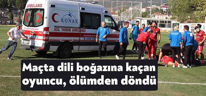 TFF 2. Lig'de oynanan Kocaelispor-Serik Belediyespor maçının ilk dakikalarında hava
