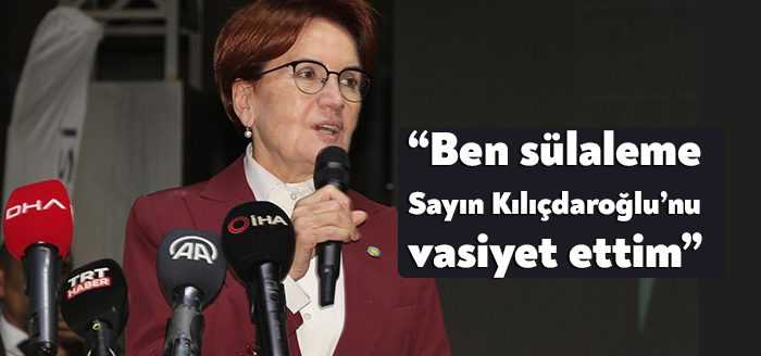 İYİ Parti lideri Meral Akşener, "Kılıçdaroğlu'na herhalde ölünceye kadar şükran