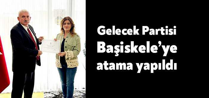 Gelecek Partisi Başiskele İlçe Başkanlığı’na Nuri Yalçın atandı. İl Başkanı