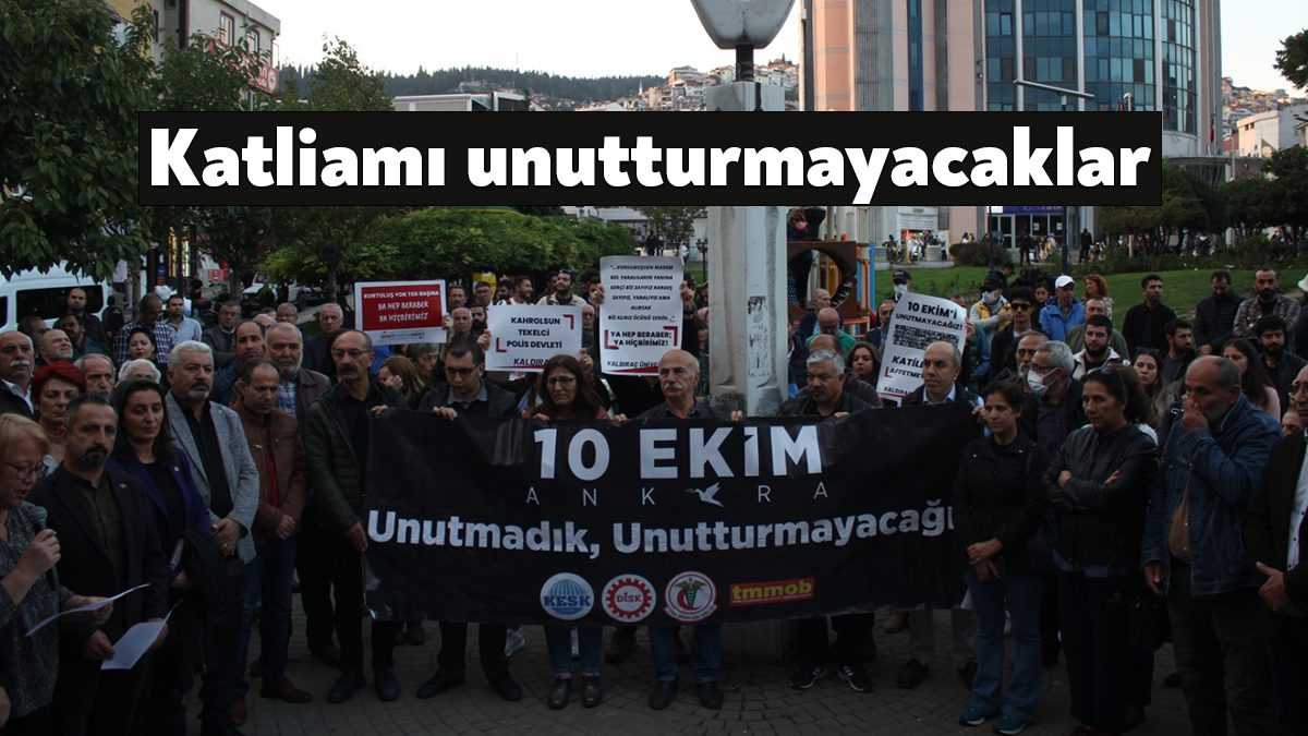 KESK, DİSK, TMMOB ve TTB’nin çağrısıyla Kocaeli’de hayatını kaybedenler İzmit