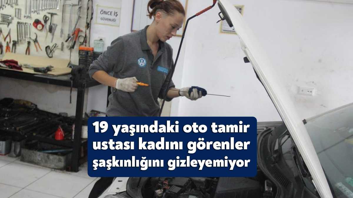 Kocaeli'de henüz 11 yaşındayken çıraklığa başlayan 19 yaşındaki Eslem İnce,