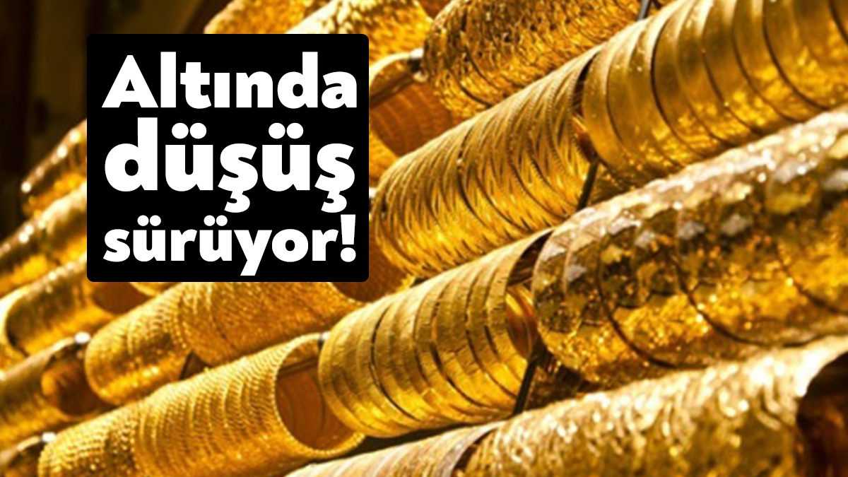 Altın fiyatları haftanın son gününde de düşüşünü sürdürüyor. 21 Ekim