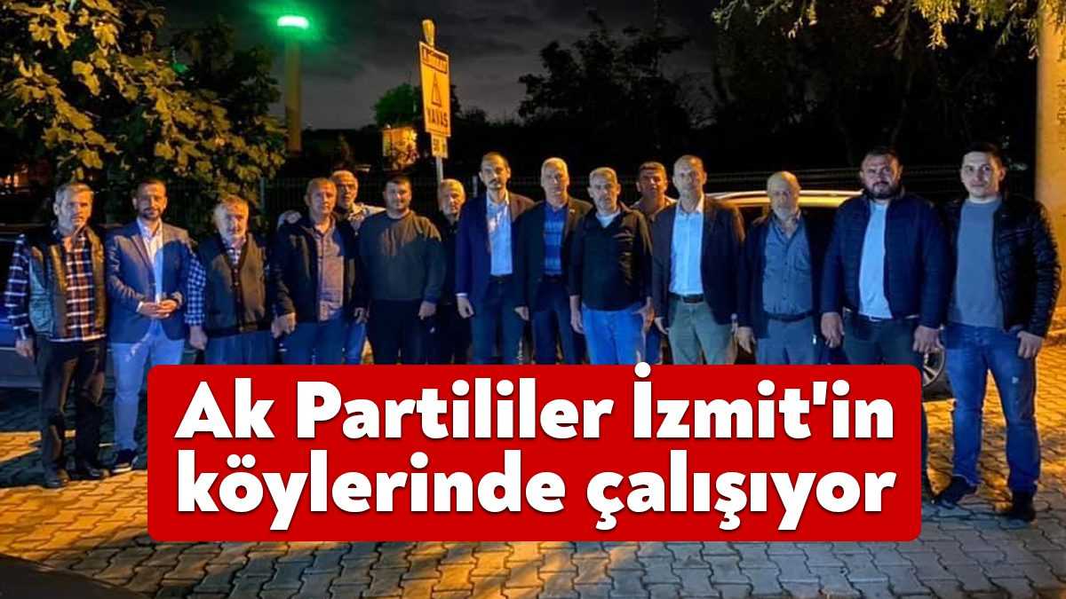 AK Parti İzmit İlçe Başkanı Ali Güney, üst üste köy