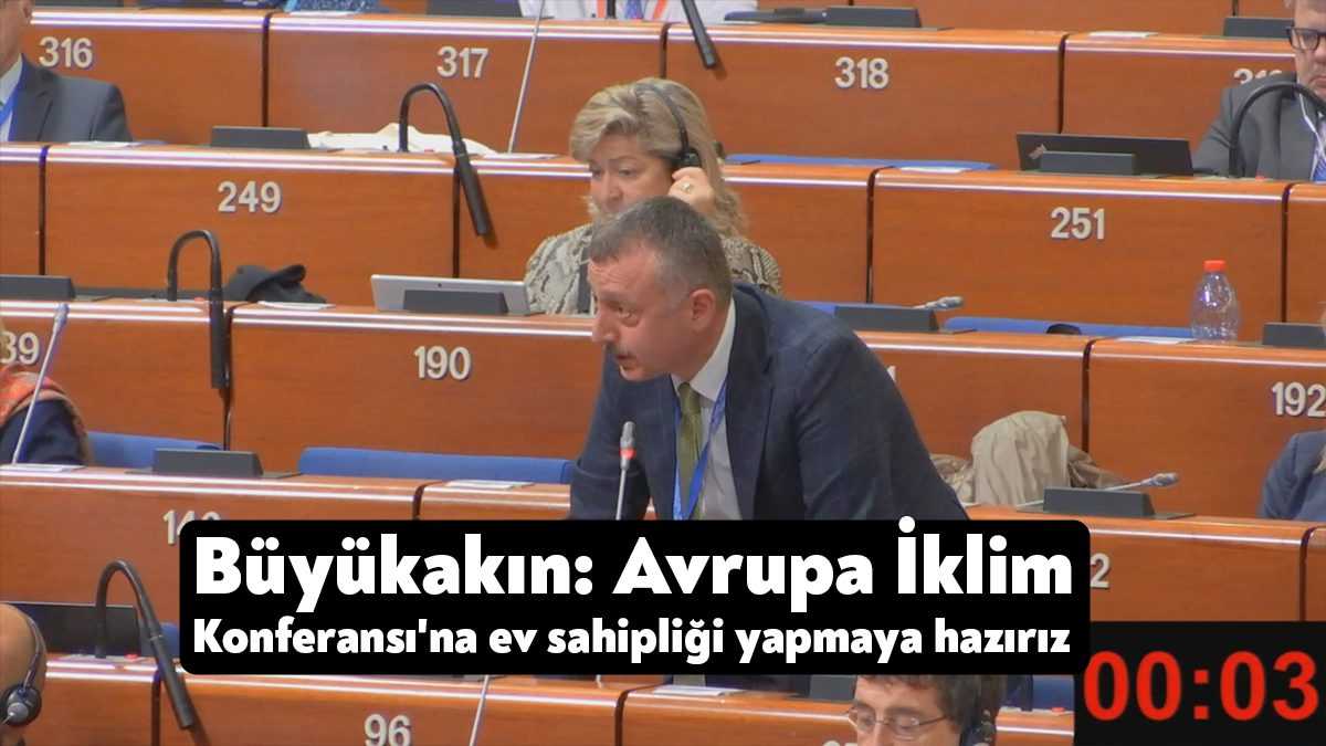 Fransa’nın Strazburg kentinde konuşan Başkan Büyükakın, Kocaeli olarak Avrupa İklim