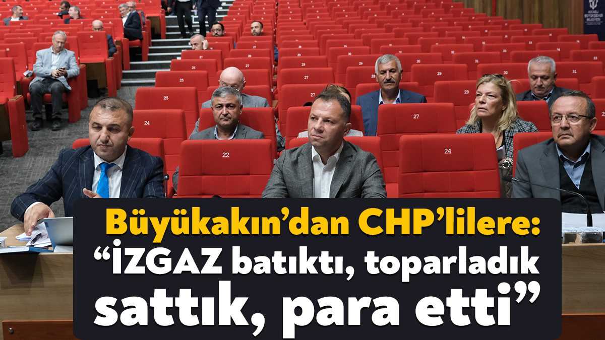 Kocaeli Büyükşehir Belediye Başkanı Tahir Büyükakın, doğalgaz talepleriyle ilgili konuşurken