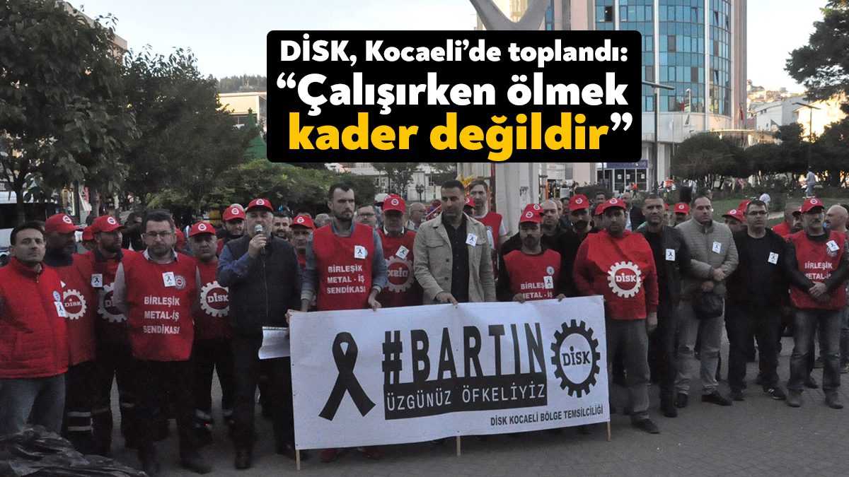 DİSK Kocaeli Şubesi, Sabri Yalım Parkı’nda Bartın’ın Amasra ilçesinde meydana