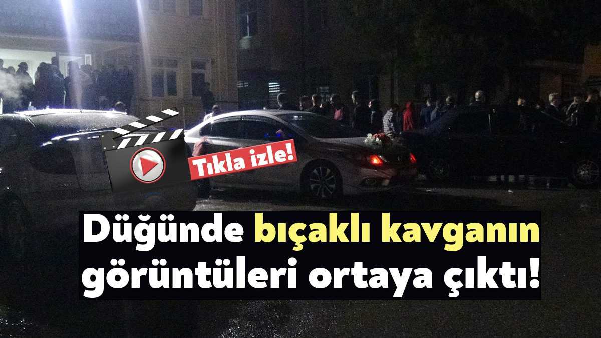 Kocaeli'nin Kartepe ilçesinde düğünde 3 kişinin bıçaklandığı kavganın yeni görüntüleri