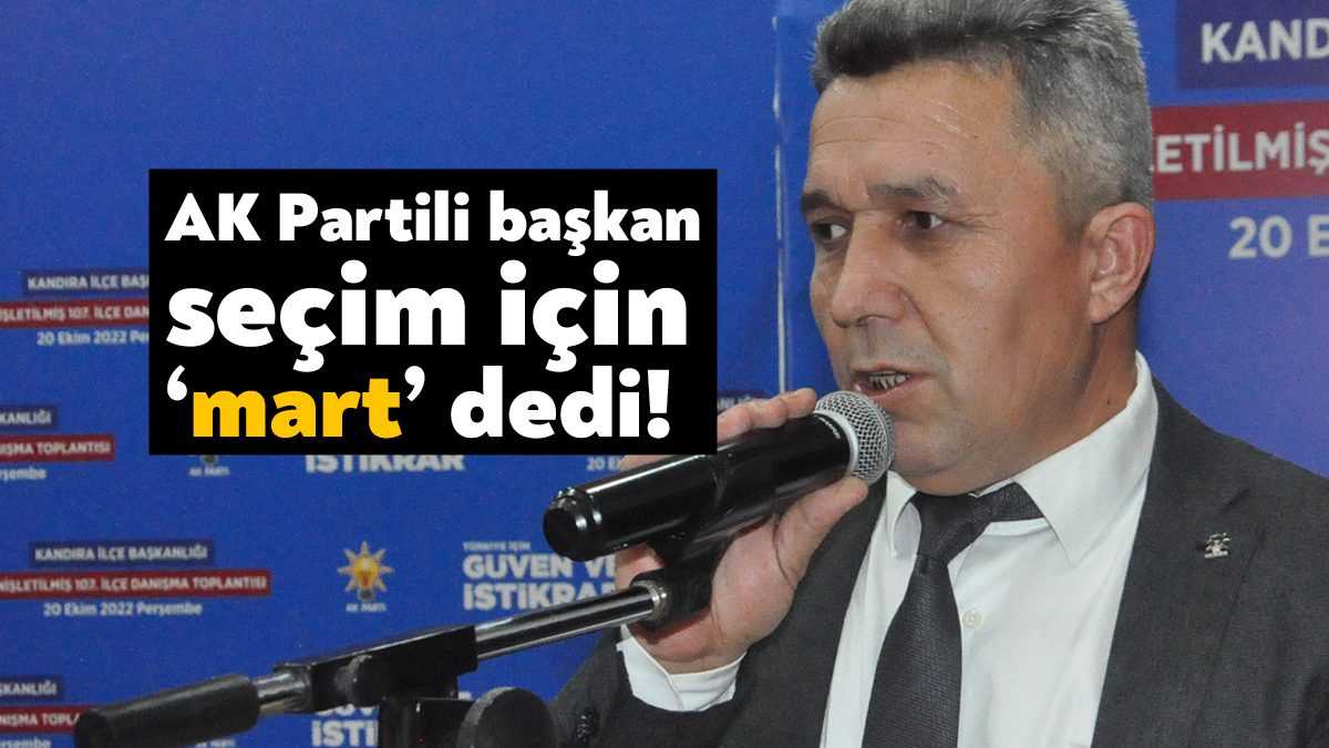 AK Parti Kandıra İlçe Danışma toplantısında konuşan İlçe Başkanı Erol