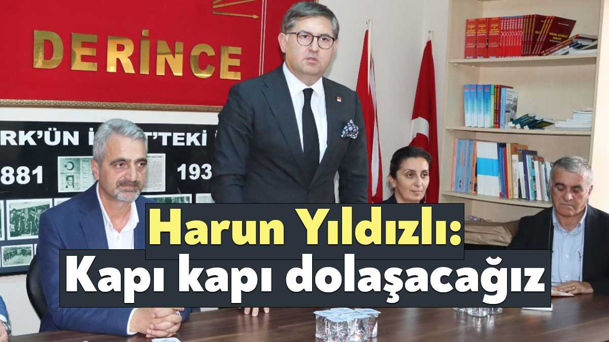 CHP Kocaeli İl Başkanı Harun Özgür Yıldızlı ve il yönetimi,