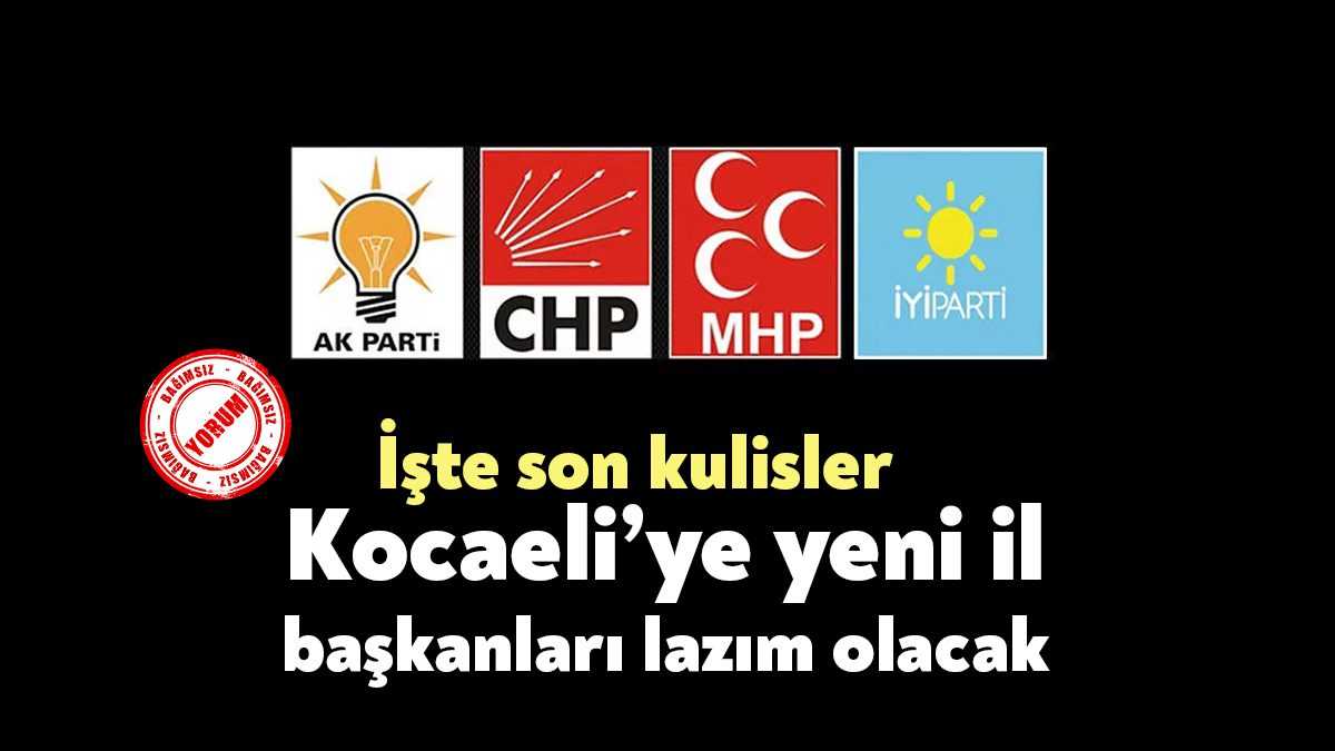 2023 seçimleri öncesinde Kocaeli’de siyasi partilerin il başkanlarının büyük bölümünün