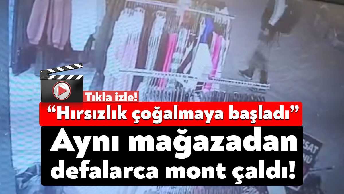 İzmit İnönü Caddesi’nde yeni açılan bir giyim mağazasında bir şahıs,