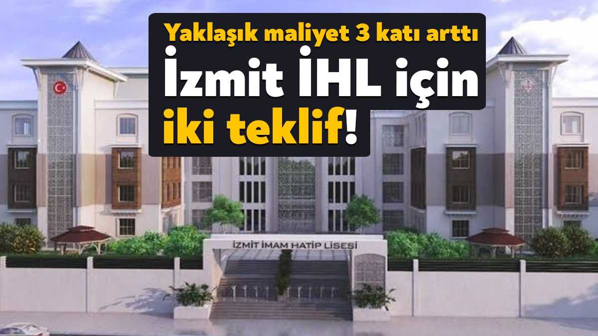 İzmit İmam Hatip Lisesi, firmanın işi bırakmasının ardından bugün yeniden