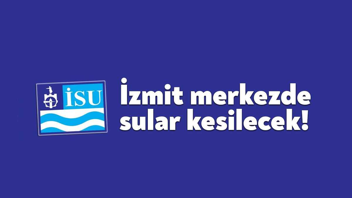 Kocaeli Büyükşehir Belediyesi iştiraki İSU Genel Müdürlüğü, İzmit'in merkez ilçeleri