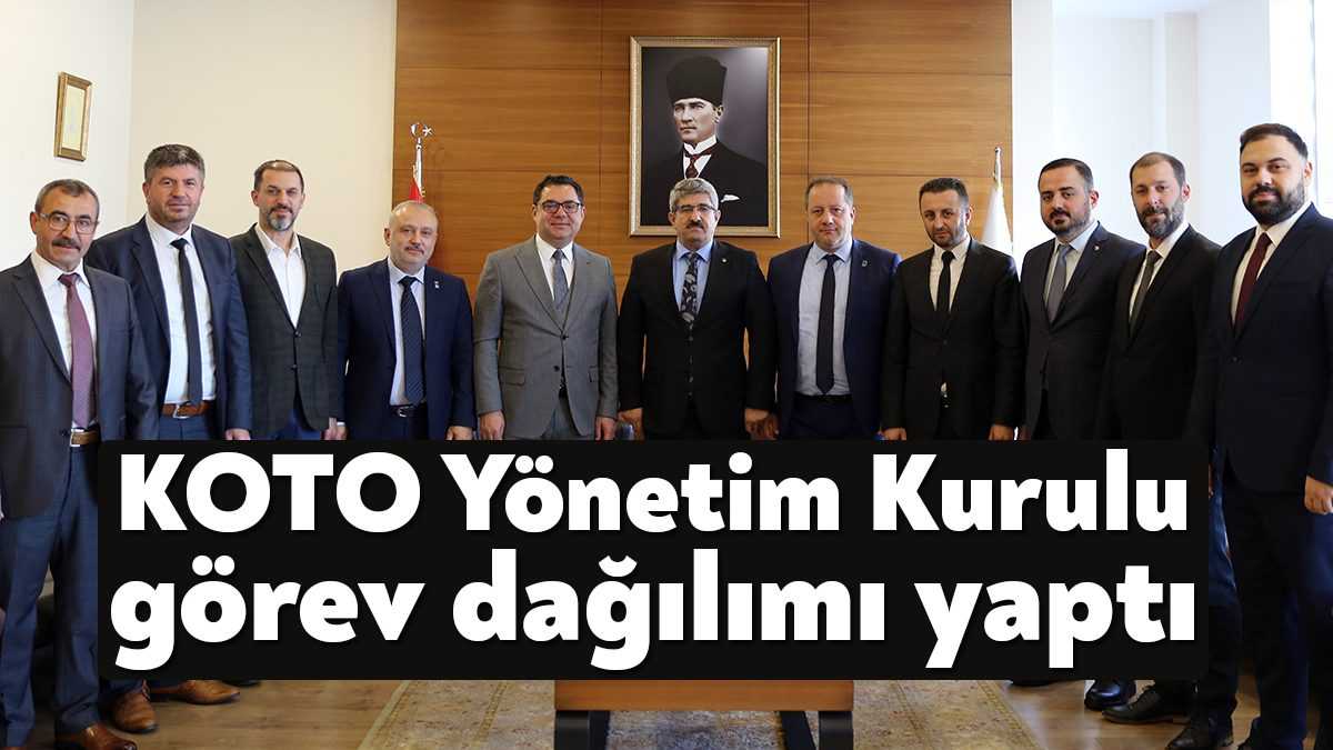 Seçim sonrası Necmi Bulut başkanlığında bir araya gelen KOTO Yönetim