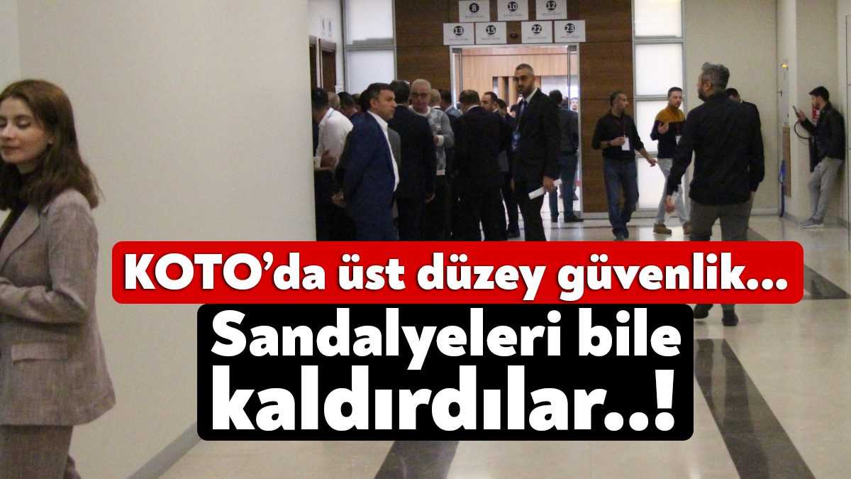 KOTO seçimleri bugün oda binasında başladı. Seçimde yoğun güvenlik önlemi