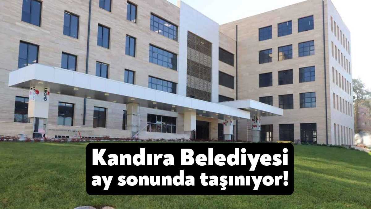 Yeni yapılan Kandıra Belediyesi hizmet binası ile ilgili son bilgileri