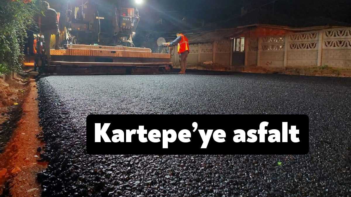 Büyükşehir Belediyesi, Kartepe Sarımeşe Şenlik Caddesinde asfaltlama çalışması yaptı.