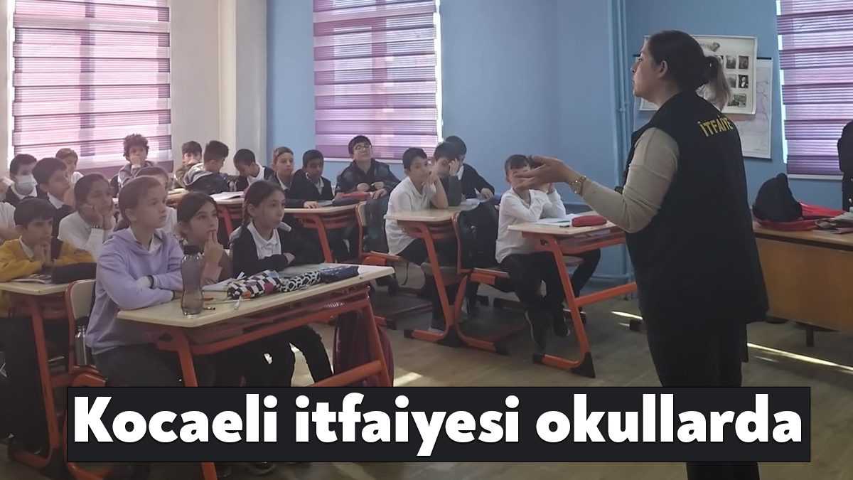 Kocaeli Büyükşehir Belediyesi İtfaiye Dairesi Başkanlığı okullardaki eğitimlerini sürdürüyor.