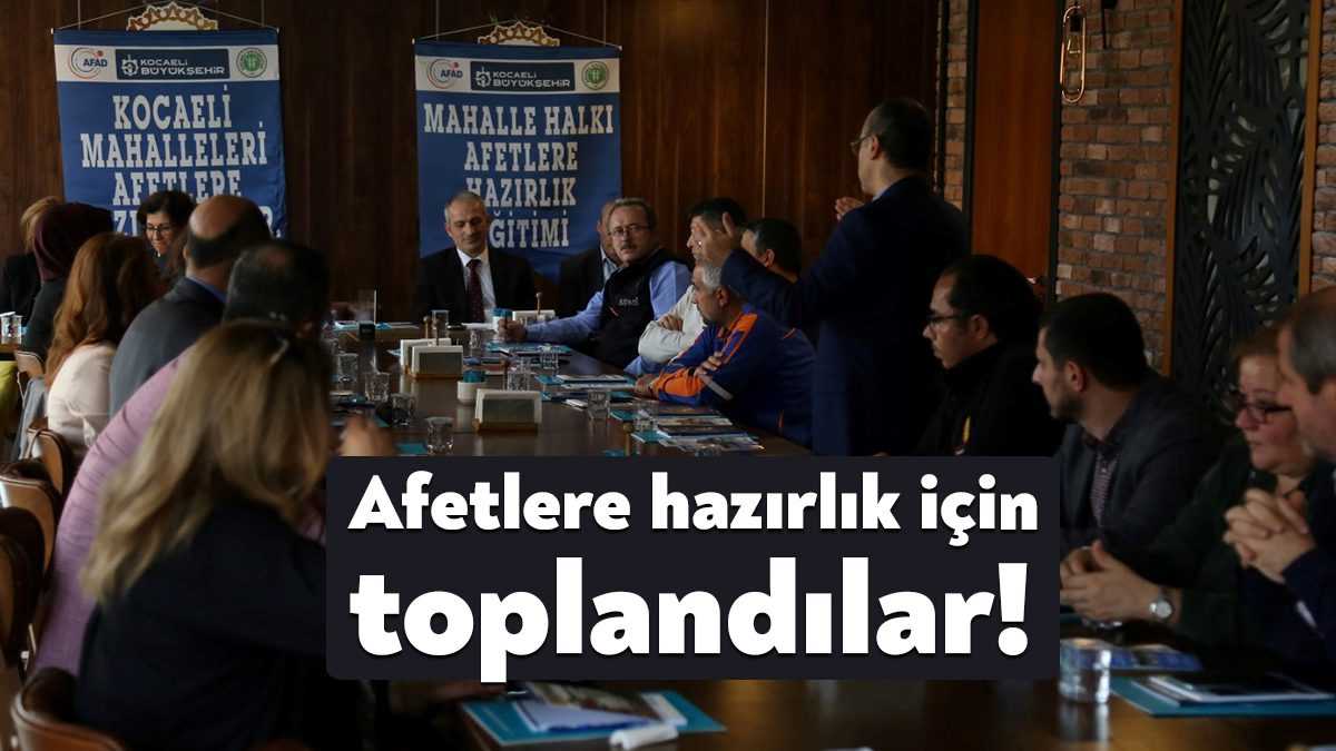 Kocaeli Mahalle Halkı Afetlere Hazırlık Eğitim projesinde yeni dönem başlıyor.