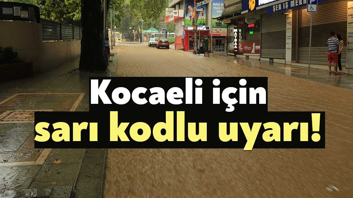 Kocaeli'de geceden sonra ve sabah saatlerinde yağmur etkisini gösterirken Meteoroloji