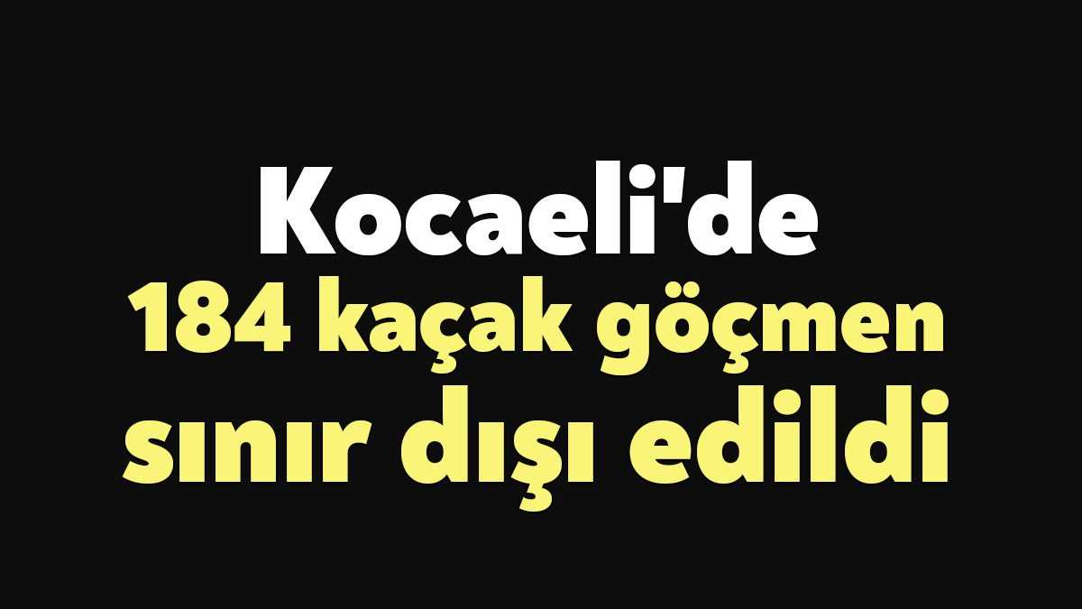 Kocaeli'de 184 düzensiz göçmen 09/10/2022 tarihinde  İl Göç İdaresi Müdürlüğü