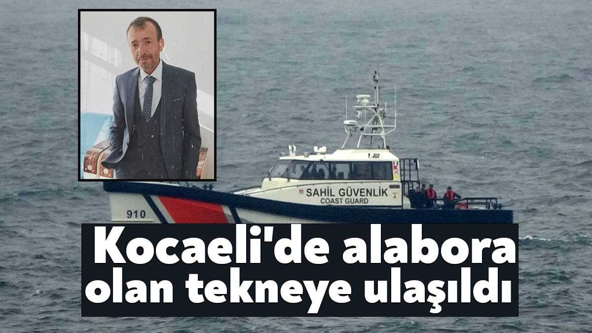 Kocaeli’nin Kandıra ilçesinde dün gece saatlerinde alabora olan tekneye ulaşıldı.