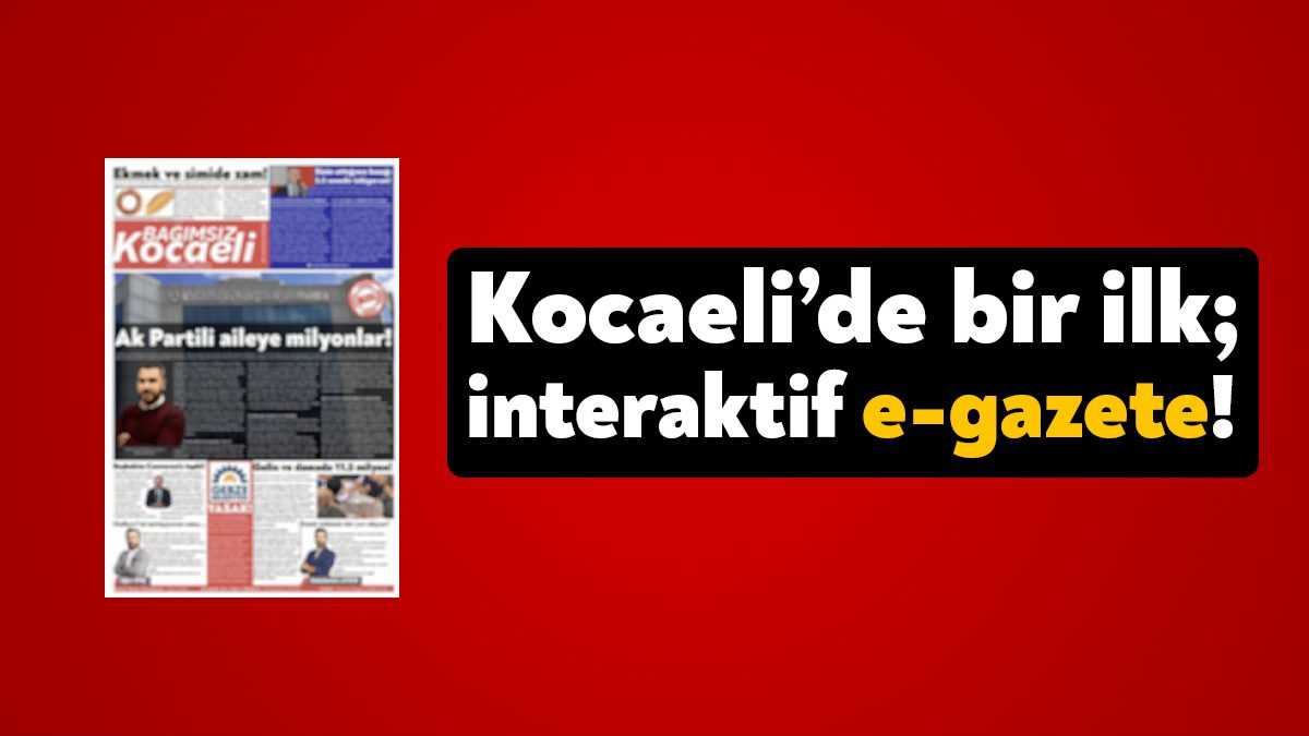Bağımsız Kocaeli Gazetesi, kent genelinde bir ilke imza atıyor. Günün