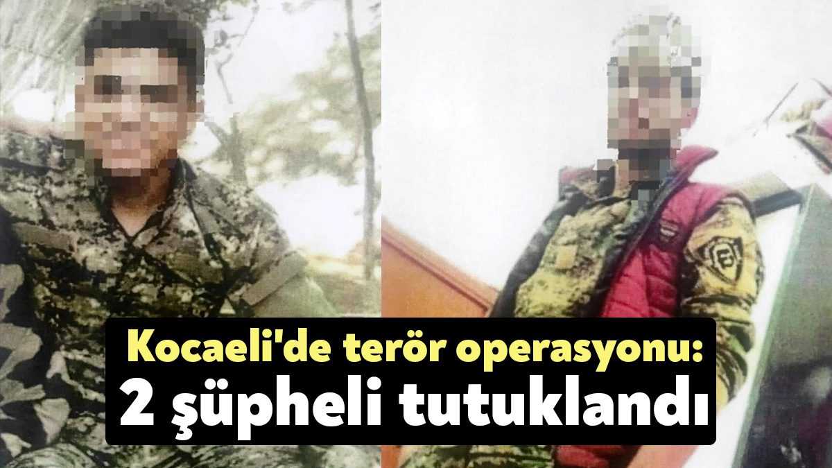 Kocaeli'de geçmiş dönemlerde terör örgütü YPG/PKK içerisinde faaliyet gösterdiği tespit