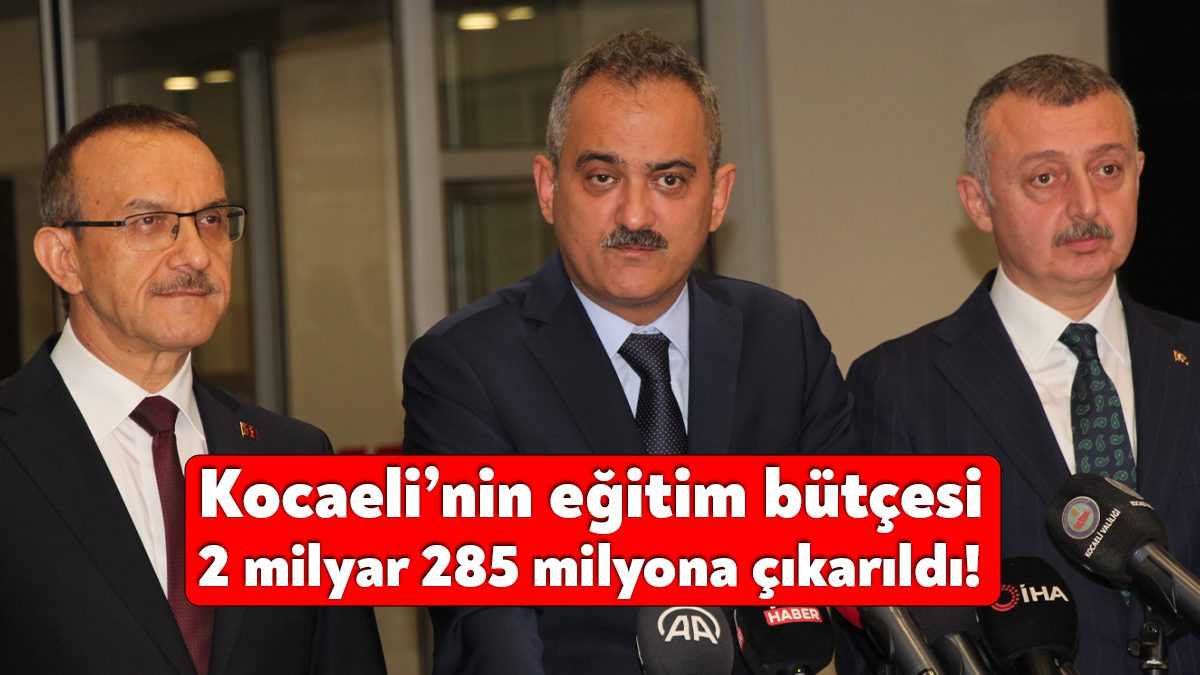 Milli Eğitim Bakanı Mahmut Özer, Kocaeli Valiliği’nde düzenlediği basın toplantısında,