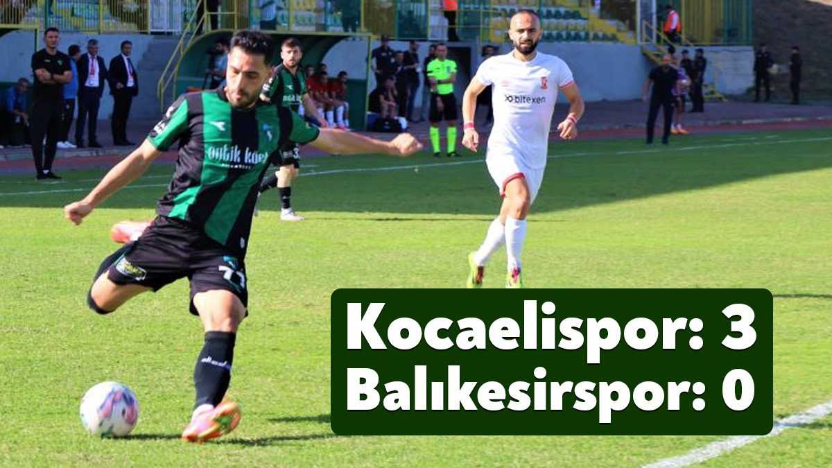 TFF 2. Lig Kırmızı Grup 7. hafta maçında Kocaelispor, sahasında