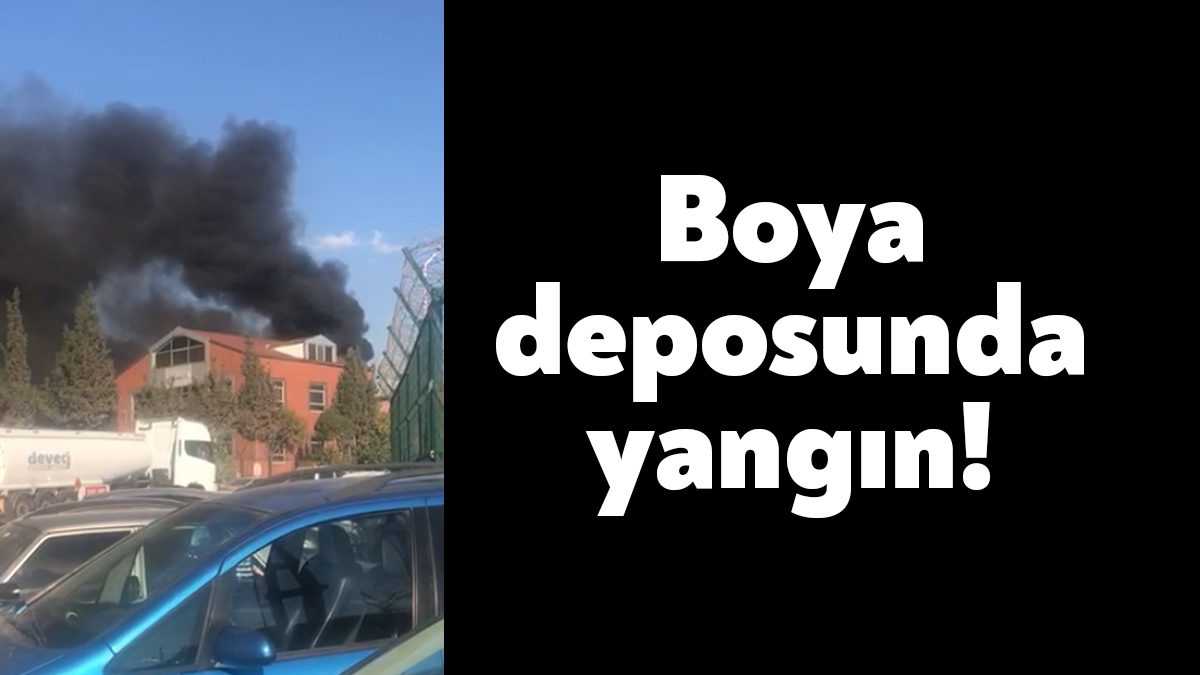 Körfez Barbaros Mahallesi'nde boya depolama alanı olarak faaliyet gösteren özel