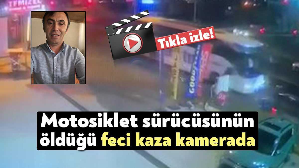 Kocaeli'de yolcu otobüsü ile çarpışan motosiklet sürücüsünün hayatını kaybettiği kazanın