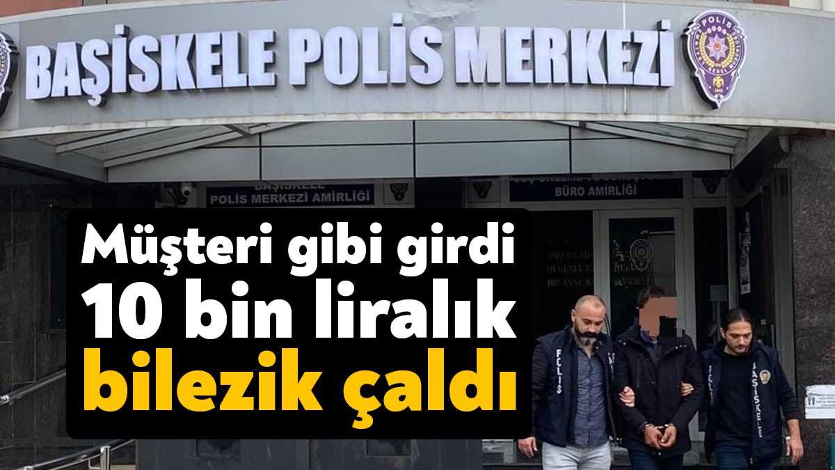 Kocaeli'de müşteri gibi girdiği kuyumcu dükkanından 10 bin lira değerinde