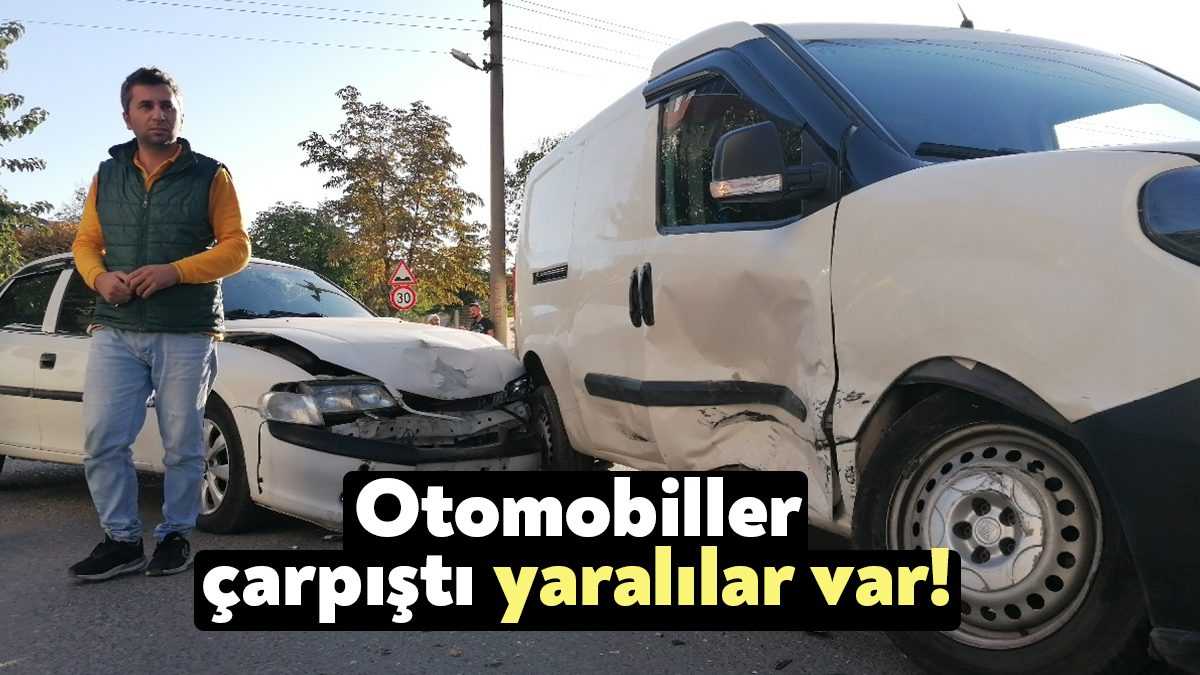 Kocaeli’nin Gebze ilçesinde hafif ticari araç ile otomobilin çarpışması neticesinde