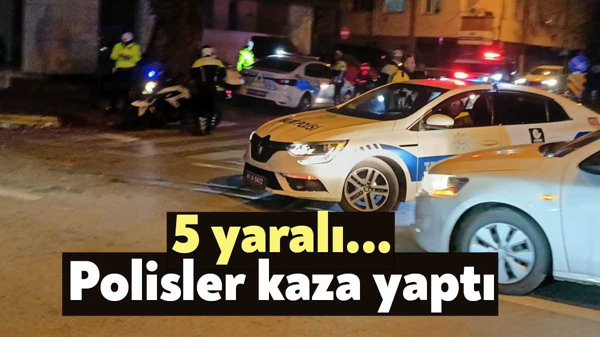 Kocaeli'nin İzmit İlçesi Rafet Karacan Bulvarı mevkiinde polis ekip aracı