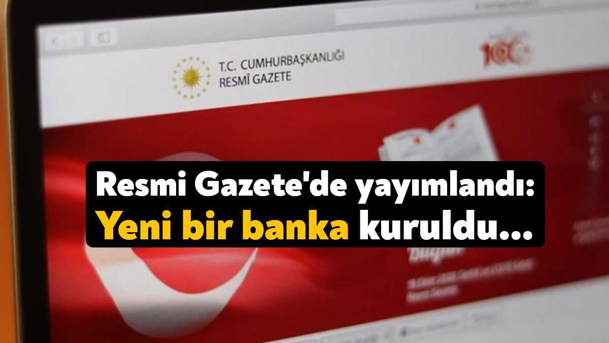BDDK, Q Yatırım Bankası'nın kurulmasına izin verdi. Karar, bugünkü Resmi